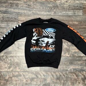 Mizuno Black Graphic Men's Crewneck Sweater